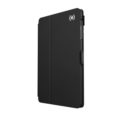 Three-quarter view of front of the case, with folio closed#color_black-white
