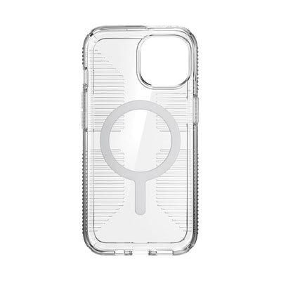 Straight-on view of inside of phone case.#color_clear-chrome