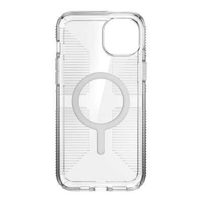 Straight-on view of inside of phone case.#color_clear-chrome
