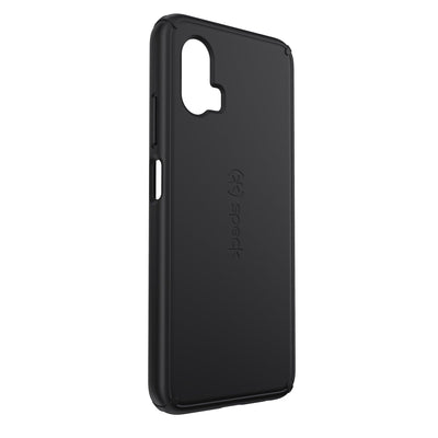 Three-quarter view of back of phone case#color_black