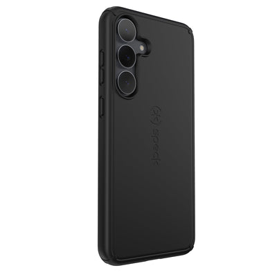 Three-quarter view of back of phone case#color_black