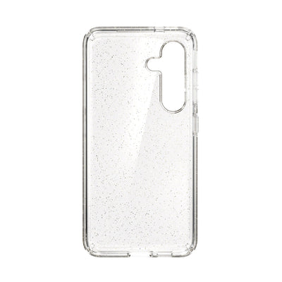 Straight-on view of inside of phone case#color_clear-gold-glitter