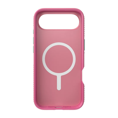 Inside view of empty phone case from straight-on#color_ibis-pink-dark-ibis-kanom-green