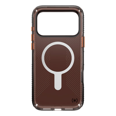 Inside view of empty phone case from straight-on#color_luxury-shade-matte-orange