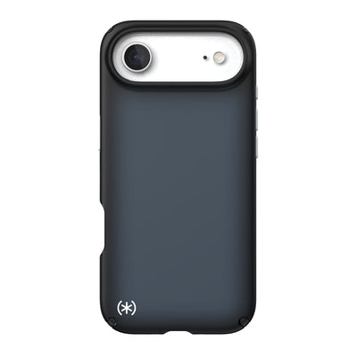 Back view of the phone case with phone inside from straight on#color_black-fade-slate-grey-white