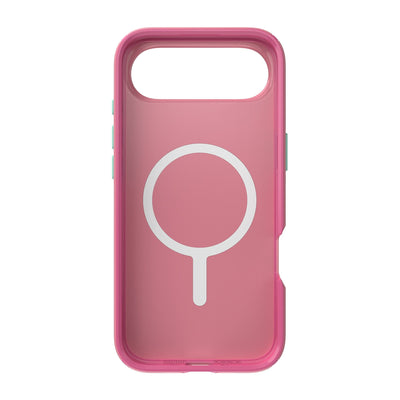 Inside view of empty phone case from straight-on#color_ibis-pink-dark-ibis-kanom-green