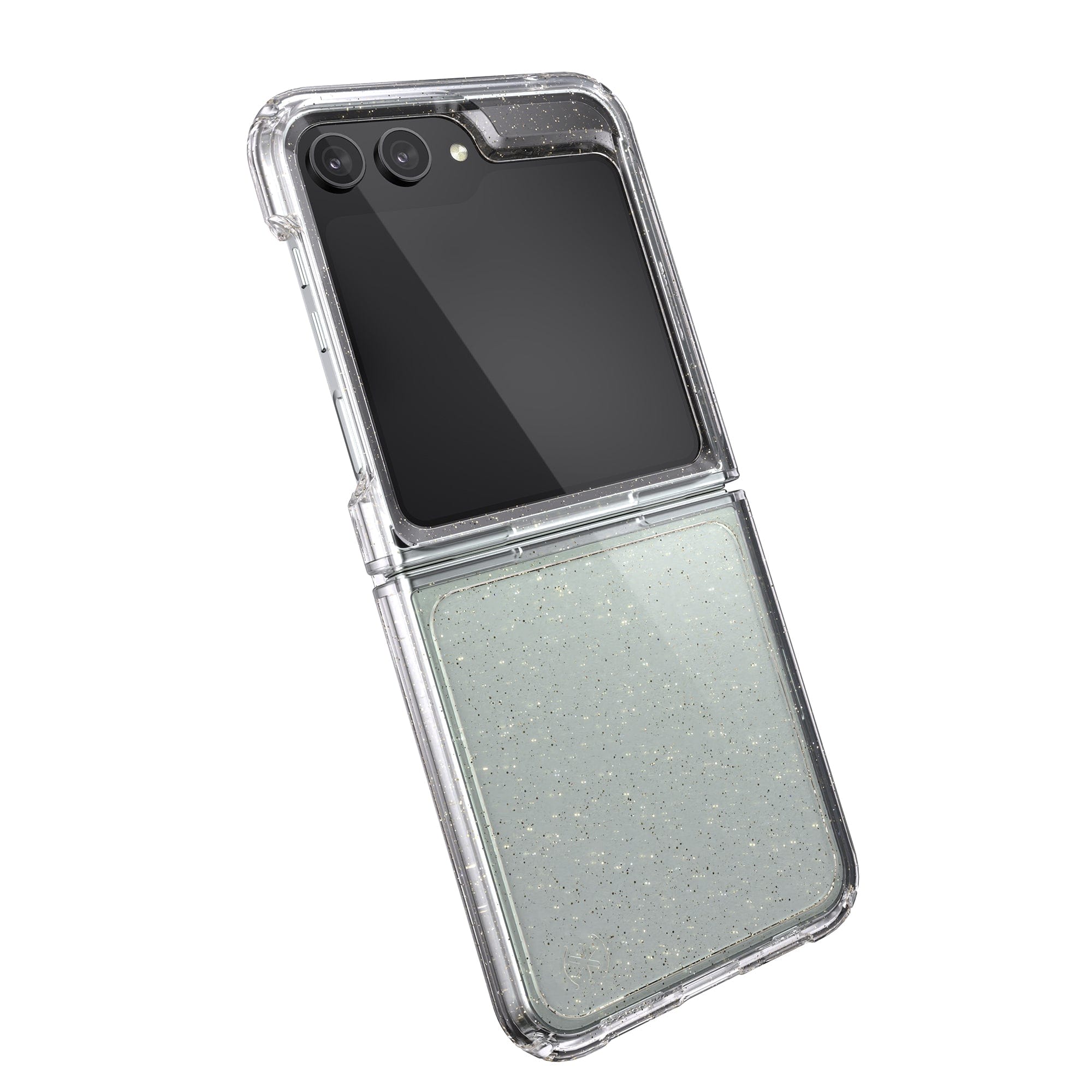 Speck Presidio Perfect-Clear Fold Glitter Galaxy Z Flip4 Cases Best Galaxy  Z Flip4 - $59.99