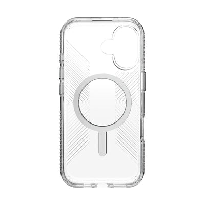 Inside view of empty phone case from straight-on#color_clear-silver