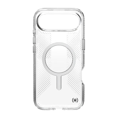 Inside view of empty phone case from straight-on#color_clear-silver