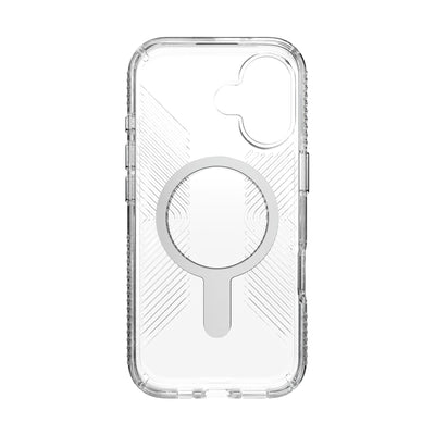 Inside view of empty phone case from straight-on#color_clear-silver