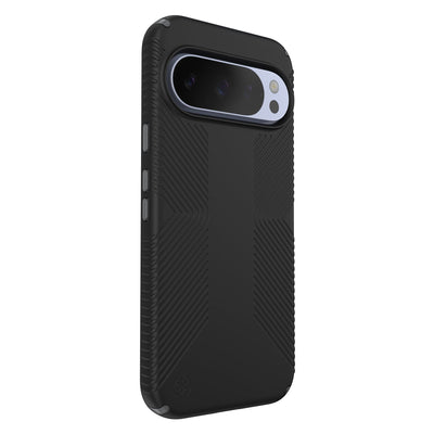 Three-quarter view of back of phone case#color_black-slate-grey