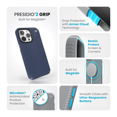 Presidio2 Grip MagSafe iPhone 15 Pro Max Cases