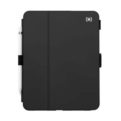 Straight-on view of the front of the case, with folio closed.#color_black-white