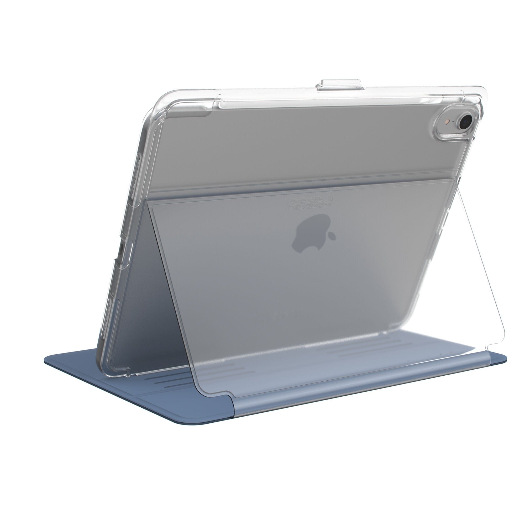 Speck Balance Folio Case for 11in iPad Pro, Clear/Marine Blue