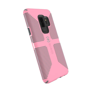 Speck Galaxy S9 Plus Island Pink/Gravel Grey CandyShell Grip Samsung Galaxy S9+ Cases Phone Case
