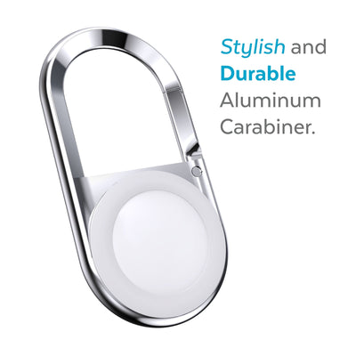 Three-quarter view of back of the case - Stylish and Durable Aluminum Carabiner