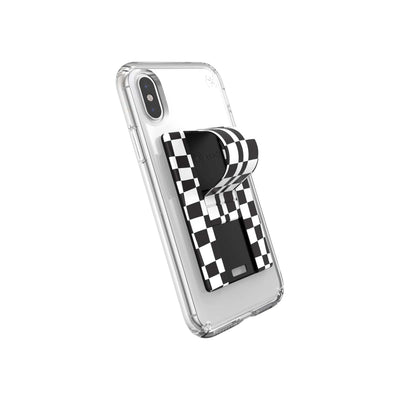 Speck GrabTab Checkeredillusion Black GrabTab Basics Collection Phone Case