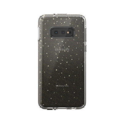 Speck Galaxy S10e Clear/Gold Glitter Presidio Clear + Glitter Galaxy S10e Cases Phone Case