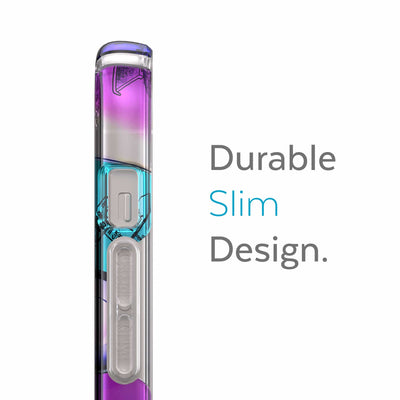 Side view of phone case - Durable slim design.#color_road-trip-remix