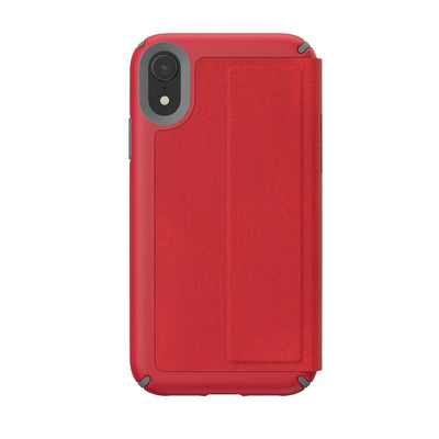 Speck iPhone XR Heathered Heartrate Red/Heartrate Red/Graphite Grey Presidio Folio iPhone XR Cases Phone Case