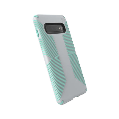 Speck Galaxy S10+ Dolphin Grey/Aloe Green Presidio Grip Galaxy S10+ Cases Phone Case