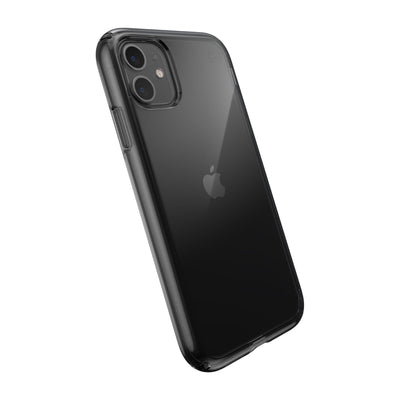 Speck iPhone 11 Obsidian/Obsidian Presidio Perfect-Clear iPhone 11 Cases Phone Case