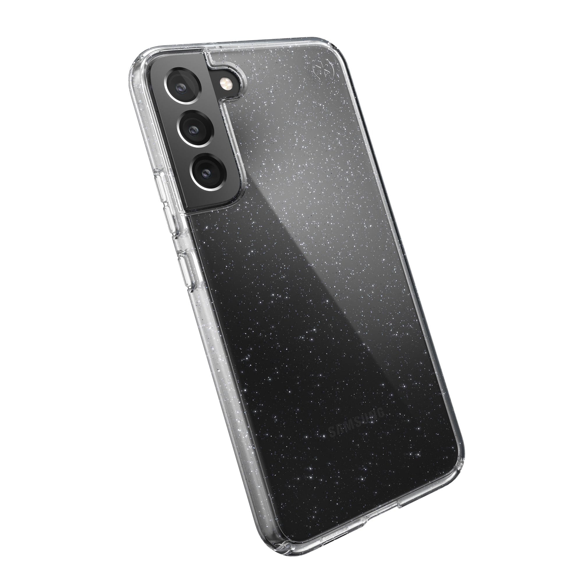 Speck Presidio Perfect-Clear Fold Glitter Galaxy Z Flip4 Cases