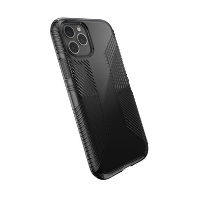 Speck iPhone 11 Pro Obsidian/Obsidian Presidio Perfect-Clear with Grips iPhone 11 Pro Cases Phone Case