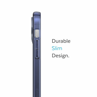 Side view of phone case - Durable slim design.#color_coastal-blue