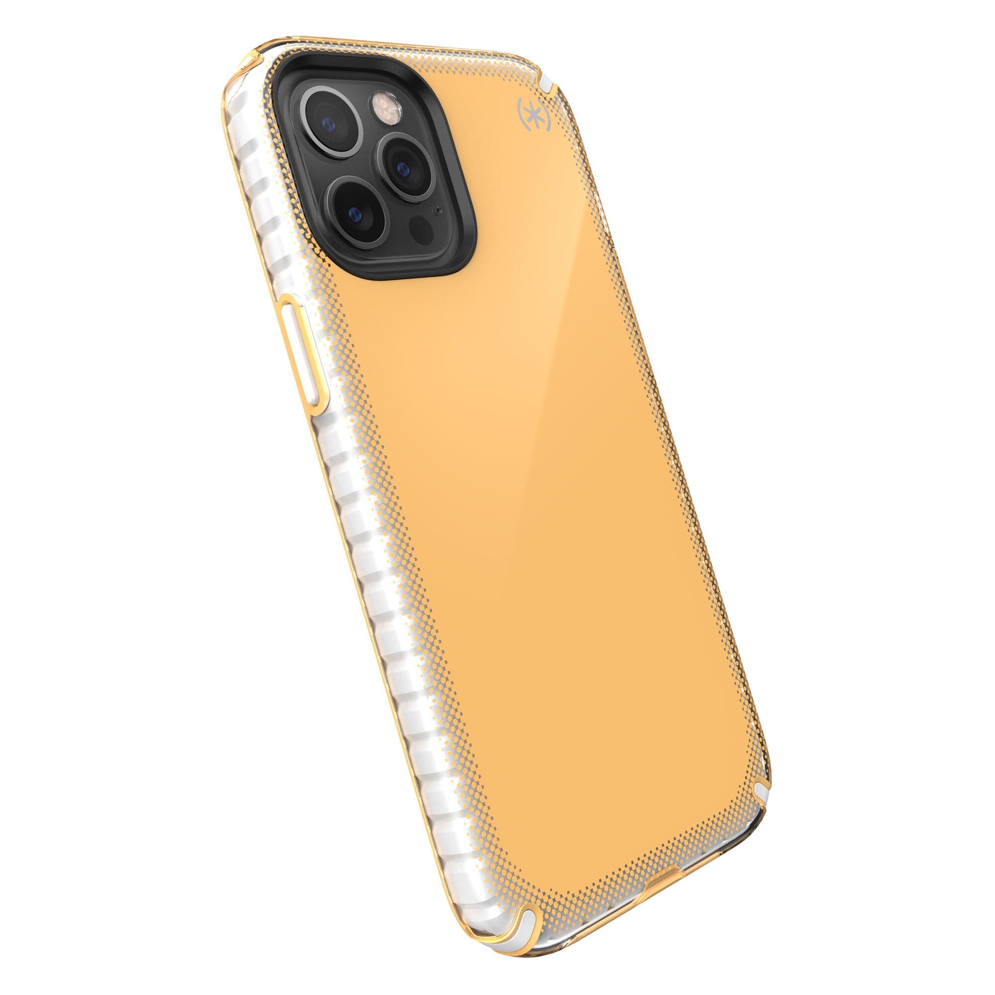 JUSPHY Phone Case Compatible With iPhone 12 Pro, Cracked Gold