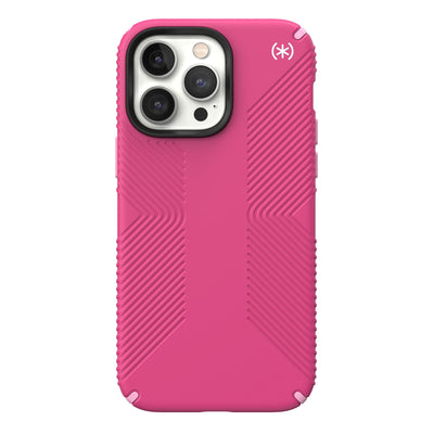 View of the back of the phone case from straight on#color_digital-pink-blossom-pink-white