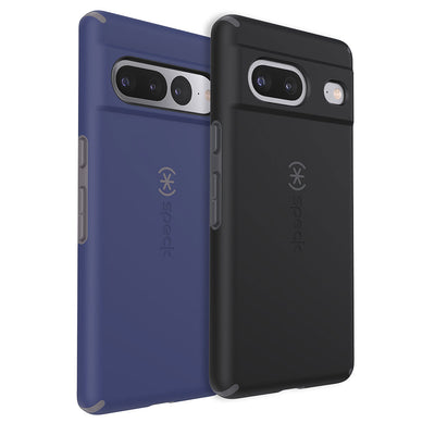 Google Pixel 7 Pro and Google Pixel 7 with IMPACTHERO cases by Speck side-by-side