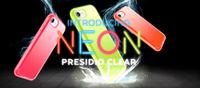 Bright and bold Presidio CLEAR NEON cases are ready for summer