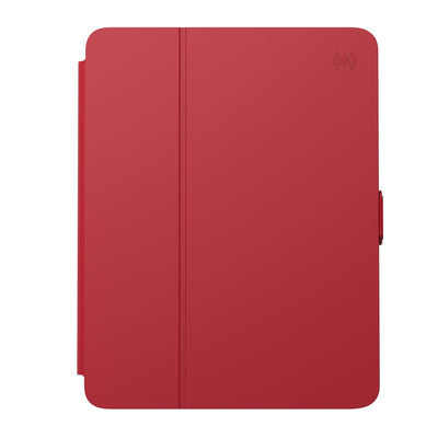 Straight-on view of the front of the case, with folio closed.#color_heartrate-red