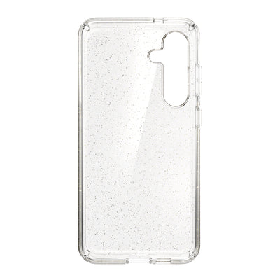 Straight-on view of inside of phone case#color_clear-gold-glitter