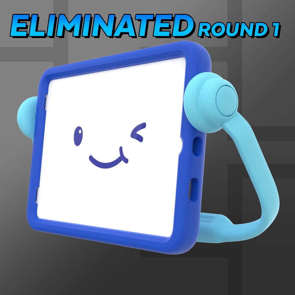 Three-quarter angle of Case-E Run iPad/Tablet case by Speck in blue color - Eliminated Round 1