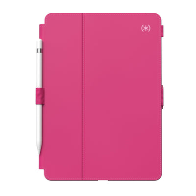 Straight-on view of the front of the case, with folio closed.#color_digital-pink-blossom-pink