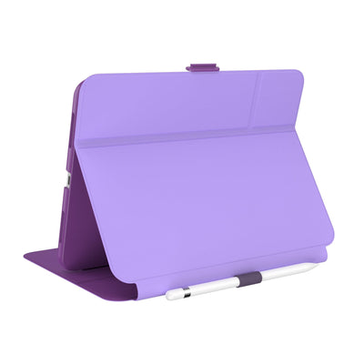 Three-quarter view of back of the case, using view stand formation.#color_ube-brew-grape-parfait