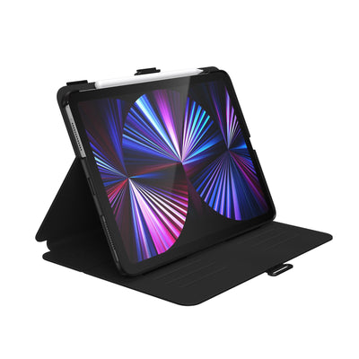 Three-quarter view of front of the case, using view stand formation#color_black