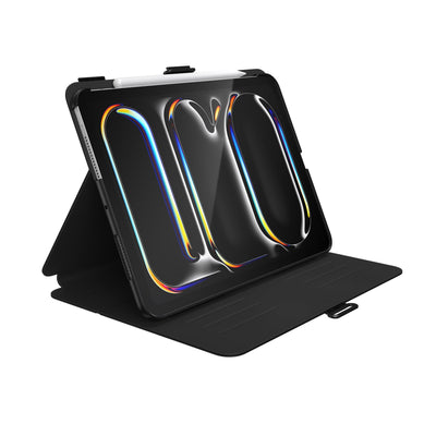Three-quarter view of front of the case, using view stand formation#color_black