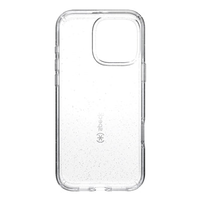 Inside view of empty phone case from straight-on#color_clear-platinum-glitter