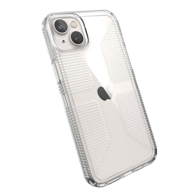 Tilted three-quarter angled view of back of phone case#color_clear