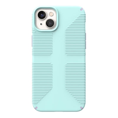 View of the back of the phone case from straight on#color_pale-cyan-lilac