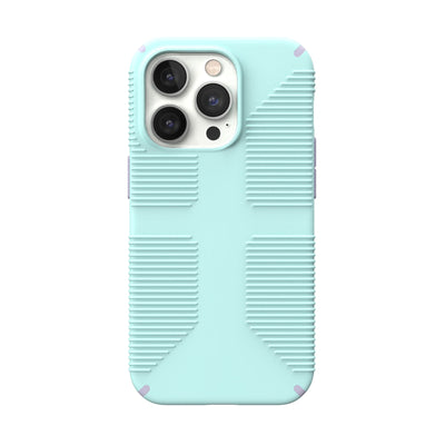 View of the back of the phone case from straight on#color_pale-cyan-lilac