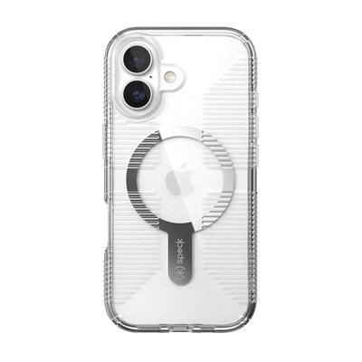 Back view of the phone case with phone inside from straight on#color_clear