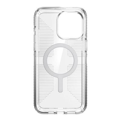 Straight-on view of inside of phone case.#color_clear-chrome