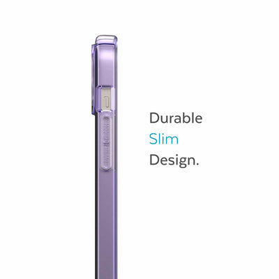 Side view of phone case - Durable slim design.#color_amethyst-tint