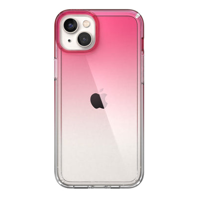 View of the back of the phone case from straight on#color_digital-pink-fade-clear