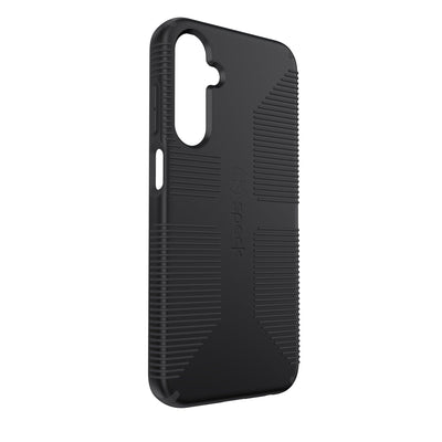 Three-quarter view of back of phone case#color_black-shadow