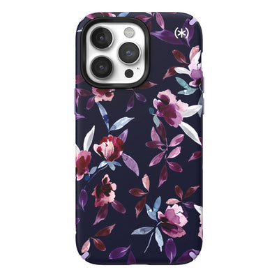 View of the back of the phone case from straight on#color_violet-floral-spring-purple